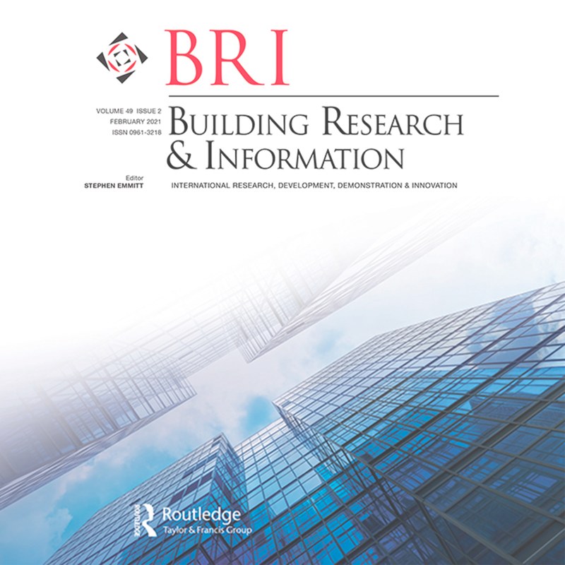 El profesor Carlos Alonso Montolío coedita un número especial de la revista Building Research & Information