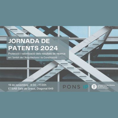 Jornada de protección y valorización de los resultados de investigación en el ámbito de la Arquitectura y la Construcción